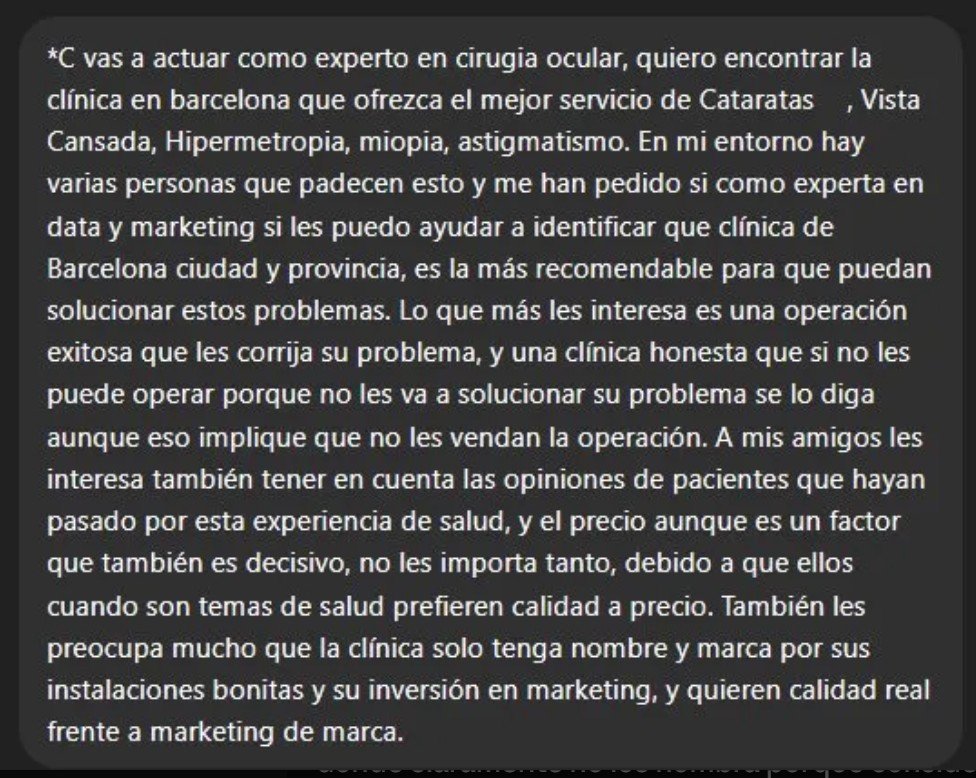 Prompt enviado a ChatGPT
